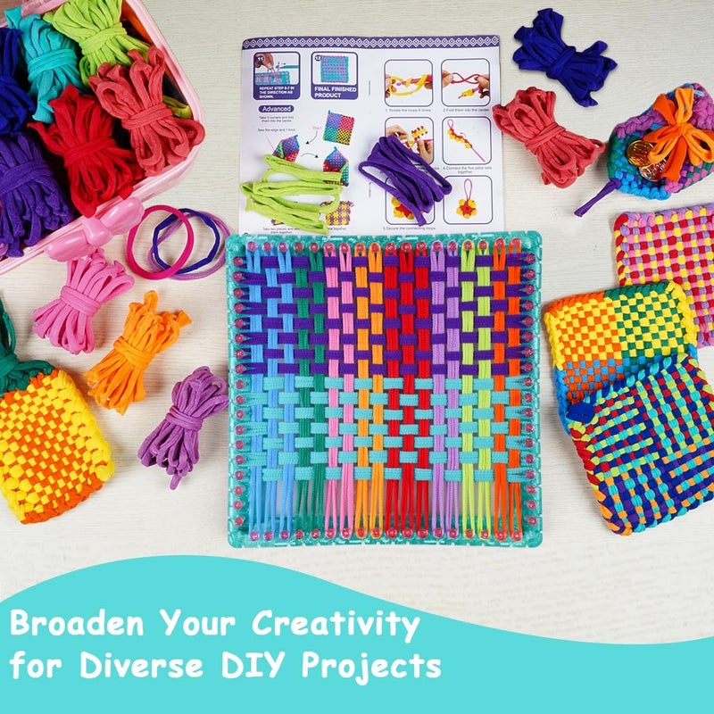 Disracker Weaving Loom Kit for Potholder Making - DIY Arts and Crafts for Kids and Adults, Includes 288 Loops & Step-by-Step Instructions, Ideal Gifts for Girls Ages 5 6 7 8-12 13 - Image 2